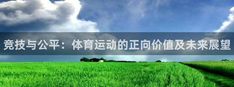 bbin视讯下：竞技与公平：体育运动的正向价值及未来展望